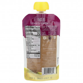 Happy Family Organics, Happy Baby®, органическое детское питание, от 6 месяцев, бананы, сливы и мюсли, 113 г (4 унции) в Москве - eco-herb.ru | фото