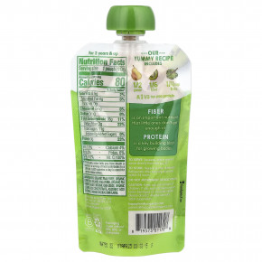 Happy Family Organics, Happy Tot®, клетчатка и протеин, для детей от 2 лет, органические груши, киви и кудрявая капуста, 113 г (4 унции) в Москве - eco-herb.ru | фото
