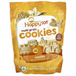 Happy Family Organics, Happy Tot®, мультизерновое печенье, для детей от 2 лет, ваниль, 125 г (4,4 унции) в Москве - eco-herb.ru | фото