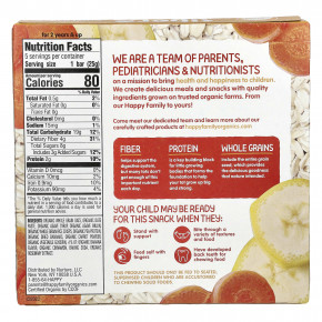 Happy Family Organics, Happy Tot®, овсяный батончик с клетчаткой и протеином, с органической морковью и бананом, 5 батончиков, 25 г (0,88 унции) в Москве - eco-herb.ru | фото