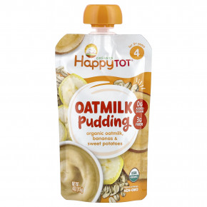 Happy Family Organics, Happy Tot®, овсяный пудинг, для детей от 2 лет, органическое овсяное молоко, бананы и батат, 113 г (4 унции) в Москве - eco-herb.ru | фото