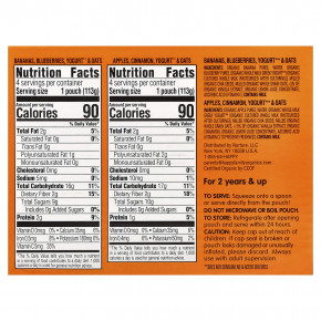 Happy Family Organics, Happy Tot®, Super Morning, смесь фруктов, йогурта и злаков, для детей от 2 лет, ассорти вкусов, 8 упаковок по 113 г (4 унции) в Москве - eco-herb.ru | фото