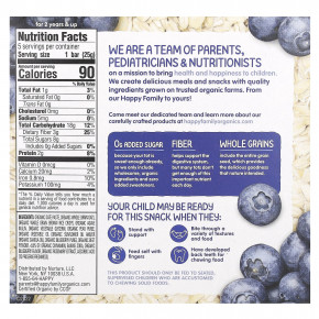 Happy Family Organics, Happy Tot, суперфуды, овсяный батончик без глютена, органическая черника и овсянка, 5 батончиков, 25 г (0,88 унции) в Москве - eco-herb.ru | фото