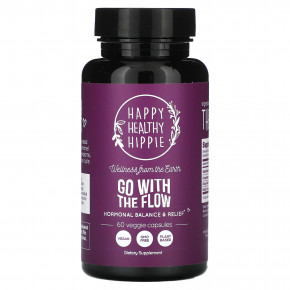 Happy Healthy Hippie, Go With the Flow, гормональный баланс и облегчение, 60 растительных капсул в Москве - eco-herb.ru | фото