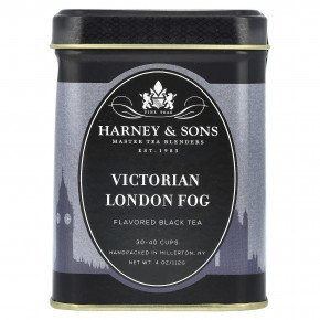 Harney & Sons, Ароматизированный черный чай, Victorian London Fog, 112 г (4 унции) в Москве - eco-herb.ru | фото