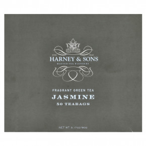 Harney & Sons, Ароматный зеленый чай, жасмин, 50 пакетиков, 90 г (3,17 унции) в Москве - eco-herb.ru | фото