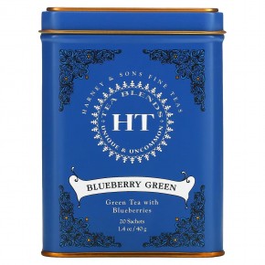 Harney & Sons, Чайная Смесь HT,  Голубики, 20 пакетиков, по 1,4 унции (40 г) - описание