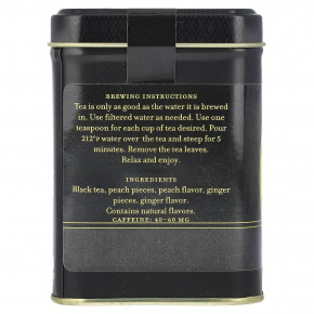 Harney & Sons, черный чай, персики и имбирь, 112 г (4 унции) в Москве - eco-herb.ru | фото