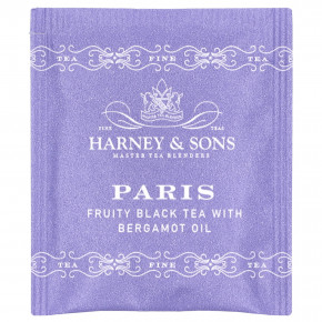 Harney & Sons, Фруктовый черный чай с бергамотом, Париж, 50 чайных пакетиков, 90 г (3,17 унции) в Москве - eco-herb.ru | фото