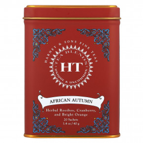 Harney & Sons, HT Tea Blends, африканская осень, без кофеина, 20 пакетиков, 40 г (1,4 унции) - описание