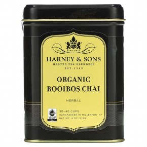 Harney & Sons, Organic Rooibos Chai, травяной чай, 4 унции (112 г) в Москве - eco-herb.ru | фото
