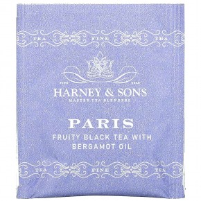 Harney & Sons, Фруктовый черный чай с бергамотом, Париж, 50 чайных пакетиков, 90 г (3,17 унции) в Москве - eco-herb.ru | фото