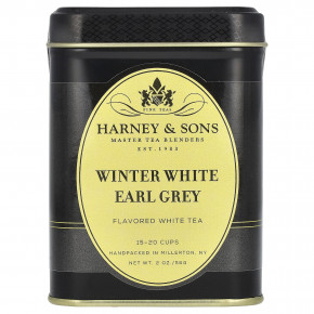 Harney & Sons, White Tea, White Winter Early Grey, 56 г (2 унции) - описание | фото