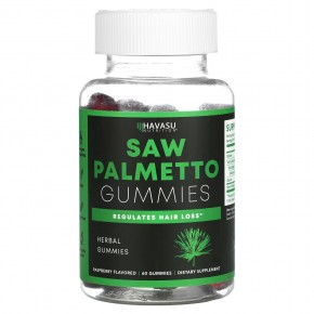 Havasu Nutrition, Жевательные мармеладки Saw Palmetto, малина, 60 жевательных таблеток в Москве - eco-herb.ru | фото