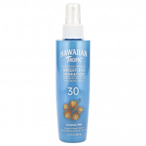 Hawaiian Tropic, Weightless Hydration, водный солнцезащитный спрей, SPF 30, 153 мл (5,2 жидк. унц.) - описание | фото