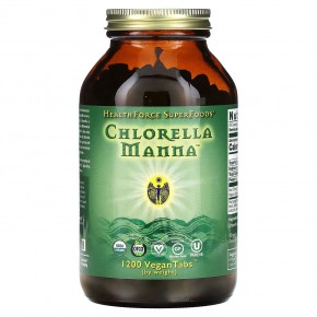 HealthForce Superfoods, Chlorella Manna, добавка с хлореллой, 1200 веганских таблеток в Москве - eco-herb.ru | фото