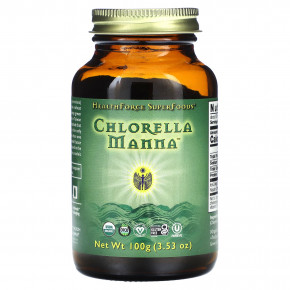 HealthForce Superfoods, Хлорелла манна, 100 г (3,53 унции) - описание | фото