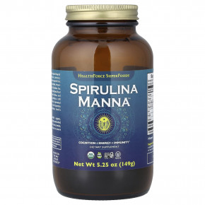 HealthForce Superfoods, Spirulina Manna™, 149 г (5,25 унции) - описание | фото