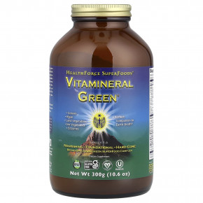 HealthForce Superfoods, Vitamineral Green, версия 5.5, 300 г (10,6 унции) - описание | фото