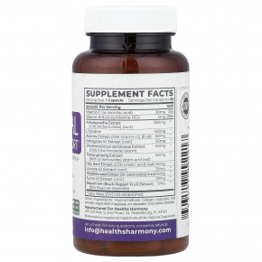 Healths Harmony, поддержка надпочечниковой системы, 60 капсул в Москве - eco-herb.ru | фото
