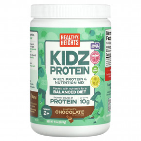 Healthy Heights, Kidz Protein, протеин для детей от 2 лет, со вкусом шоколада, 270 г (9,5 унции) в Москве - eco-herb.ru | фото