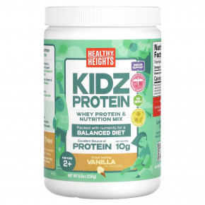 Healthy Heights, Kidz Protein, протеин для детей от 2 лет, со вкусом ванили, 250 г (8,8 унции) в Москве - eco-herb.ru | фото