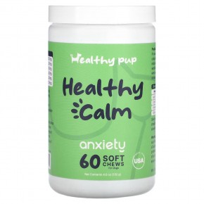 Healthy Pup, Healthy Calm, от беспокойства, для собак, 60 жевательных таблеток, 132 г (4,6 унции) в Москве - eco-herb.ru | фото