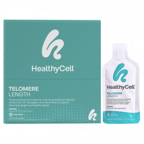 HealthyCell, Telomere Length, виноград, пакетики из 30 гелей по 25 мл (0,84 жидк. Унции) - описание | фото