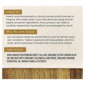 Hearth and Homestead, бальзам с взбитым жиром, ваниль и апельсин, 37 г (1,3 унции) в Москве - eco-herb.ru | фото
