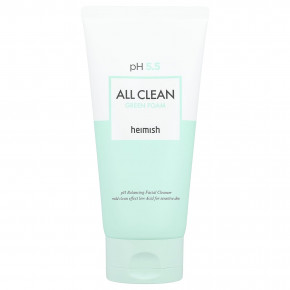 Heimish, All Clean, зеленая пенка для очищения лица, 150 г (5,29 унции) - описание | фото