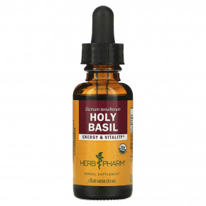 Herb Pharm, базилик священный, 30 мл (1 жидк. унция) - описание | фото