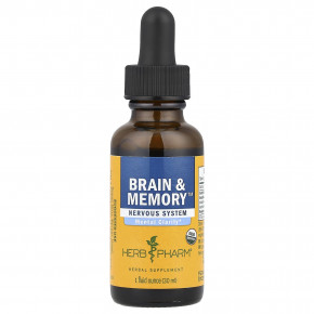 Herb Pharm, Brain & Memory ™, 30 мл (1 жидк. Унция) - описание | фото
