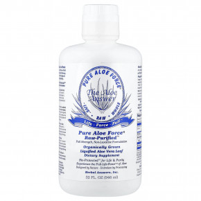 Herbal Answers, Pure Aloe Force®, Raw-Purified™, 946 мл (32 жидк. унции) - описание | фото