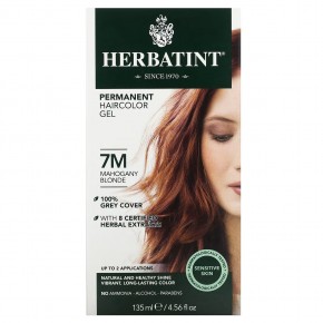 Herbatint, Стойкая гель-краска для волос, 7M, блонд из красного дерева, 135 мл (4,56 жидк. Унции) - описание