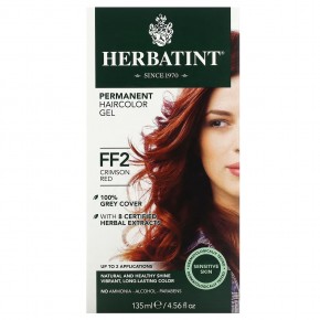 Herbatint, Стойкая гель-краска для волос, FF2, темно-красный, 135 мл (4,56 жидк. Унции) в Москве - eco-herb.ru | фото