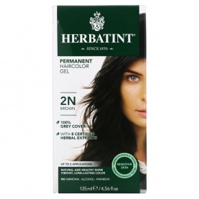 Herbatint, перманентная гель-краска для волос, 2N, коричневый, 135 мл (4,56 жидк. унций) - описание