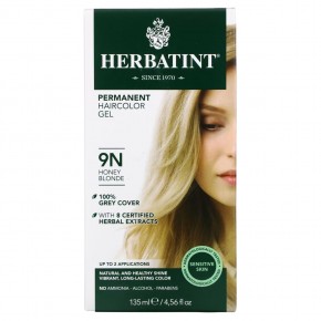 Herbatint, стойкая гель-краска для волос, 9N, медовый блонд, 135 мл (4,56 жидк. унции) - описание