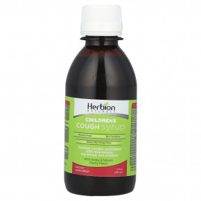 Herbion Naturals, Детский сироп от кашля, без спирта, с медом и натуральной вишней, 150 мл (5 жидк. унц.) в Москве - eco-herb.ru | фото