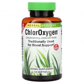 Herbs Etc., ChlorOxygen, концентрат хлорофилла, 120 мягких таблеток - описание
