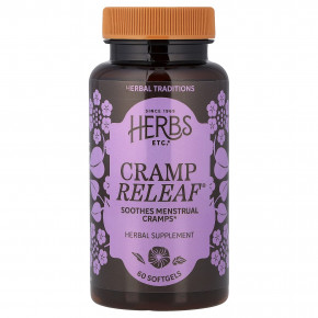 Herbs Etc., Cramp ReLeaf®, 60 мягких таблеток - описание | фото