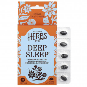 Herbs Etc., Deep Sleep®, 10 капсул - описание | фото