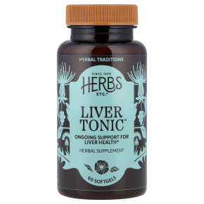 Herbs Etc., Liver Tonic™, 60 капсул - описание | фото