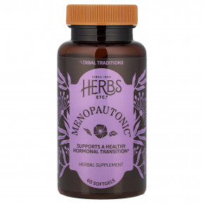 Herbs Etc., Menopautonic™, 60 капсул (400 мг в 1 капсуле) - описание | фото