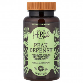 Herbs Etc., Peak Defense™, 60 капсул - описание | фото