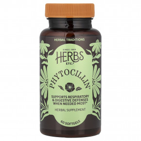Herbs Etc., Phytocillin®, 60 капсул (400 мг в 1 капсуле) - описание | фото