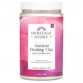 Heritage Store, Ancient Healing Clay, маска для очищения пор, 879 г (31 унция) в Москве - eco-herb.ru | фото