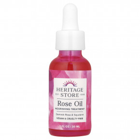 Heritage Store, Розовое масло, 30 мл (1 жидк. унц.) - описание | фото