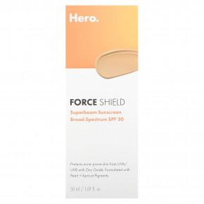 Hero Cosmetics, Force Shield, солнцезащитное средство Superbeam, SPF 30, 50 мл (1,69 жидк. унц.) в Москве - eco-herb.ru | фото