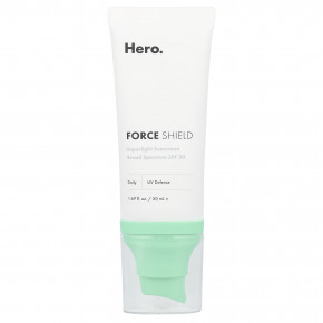 Hero Cosmetics, Force Shield, сверхлегкое солнцезащитное средство, SPF 30, 50 мл (1,69 жидк. унц.) в Москве - eco-herb.ru | фото