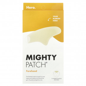 Hero Cosmetics, Mighty Patch, для лба, 5 гидроколлоидных патчей - описание | фото